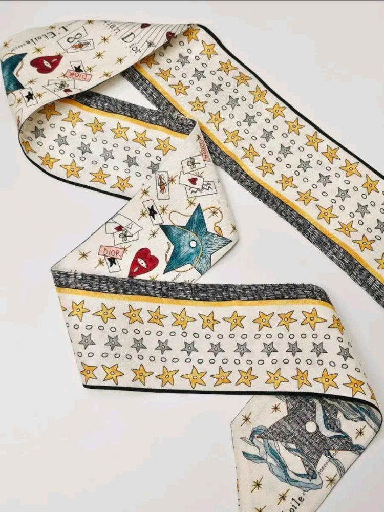 [정품] 디올(Dior) 미차 스카프 - 타로 (1회 착용) 이미지