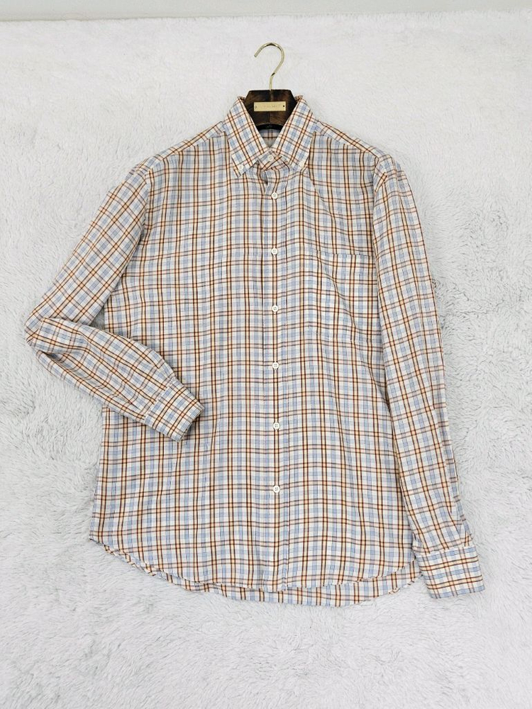브리오니 체크셔츠 [ 로로피아나 쿠치넬리 에르메스 루이비통 톰포드 벨루티 ] 이미지