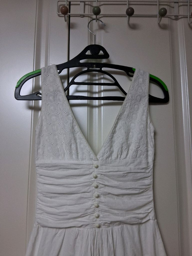 코튼화이트여름 아일렛원피스 44-마른55 이미지