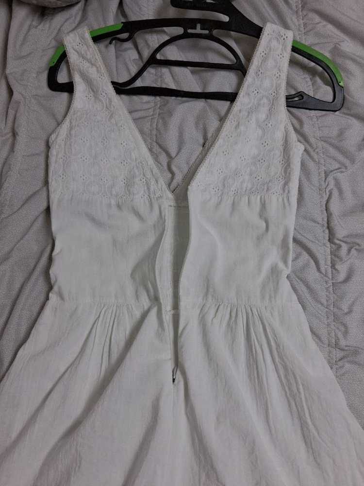 코튼화이트여름 아일렛원피스 44-마른55 이미지