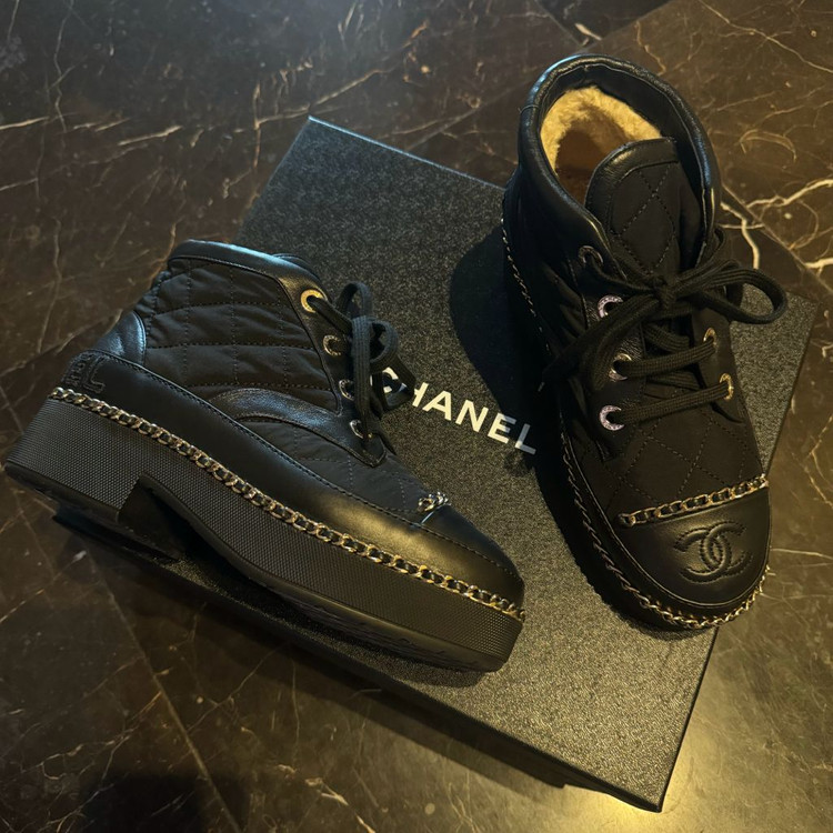 샤넬 체인 부츠--3