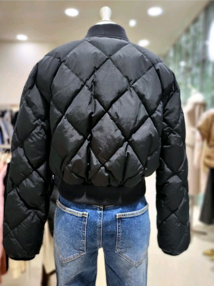 (새상품) 듀엘 퀼팅 구스 패딩 자켓 블랙55 오즈세컨 럭키슈에뜨 보브 지컷 에고이스트 시슬리 sjsj system--2