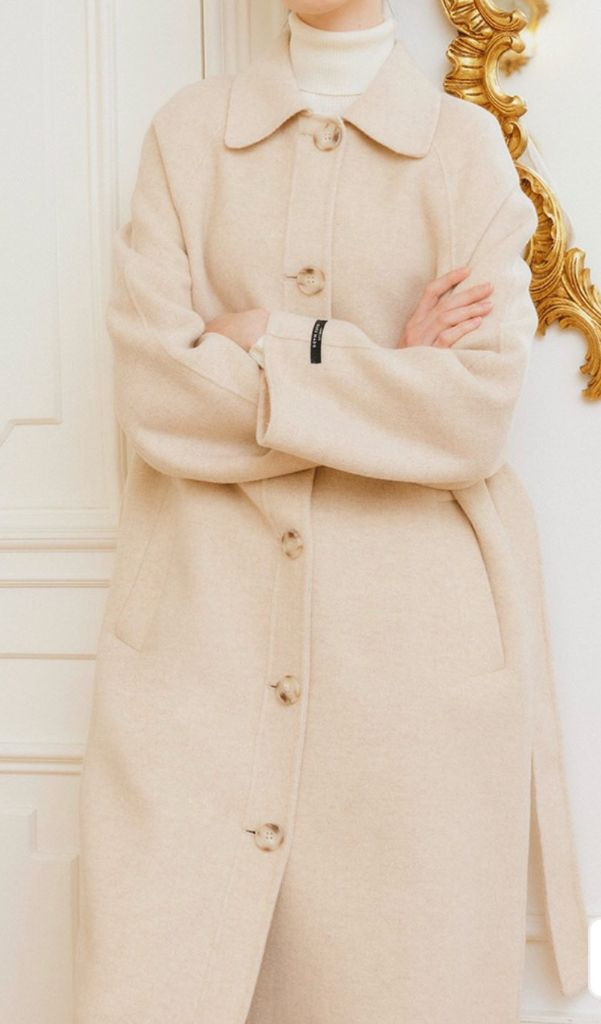 룩캐스트 래글런 롱코트 라이트베이지--1