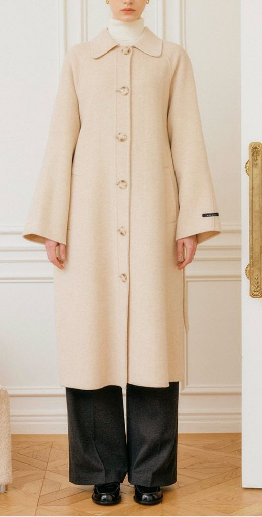 룩캐스트 래글런 롱코트 라이트베이지--4