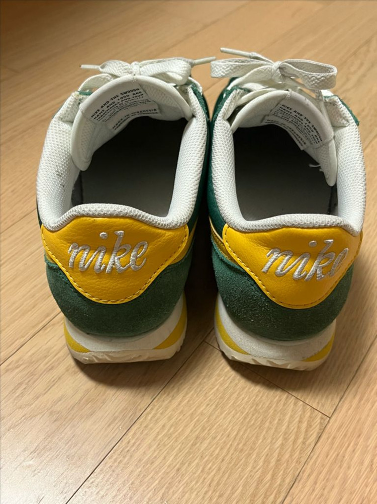 [240] 나이키 코르테즈 그린옐로우--3