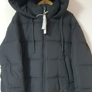 자라 검정후드 숏패딩 이미지