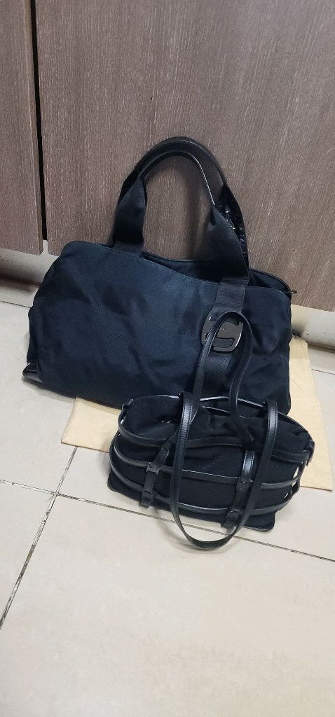 페라가모 자가드 숄더백--2