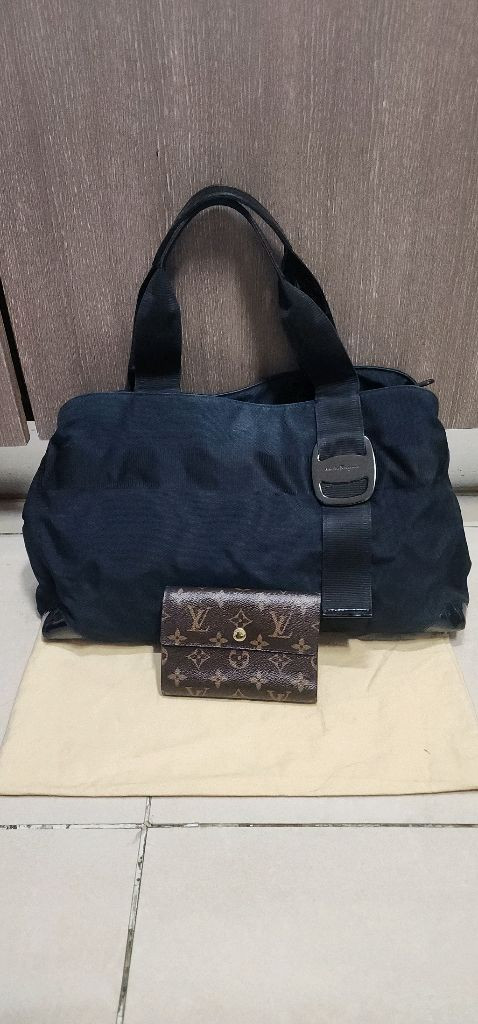 페라가모 자가드 숄더백--4