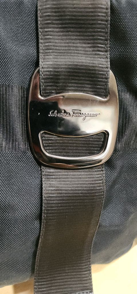 페라가모 자가드 숄더백--7