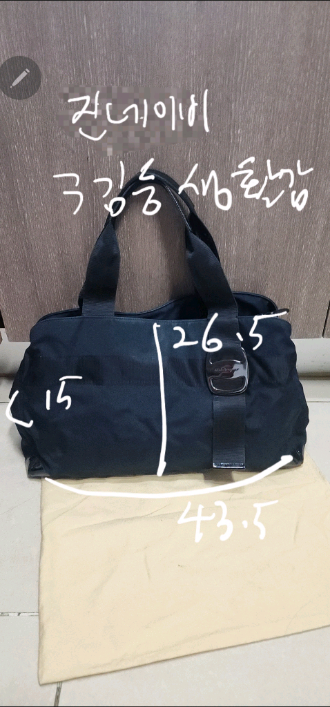 페라가모 자가드 숄더백--9