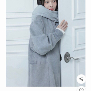 (새상품) 하시에 핸드메이드 캐시미어 코트