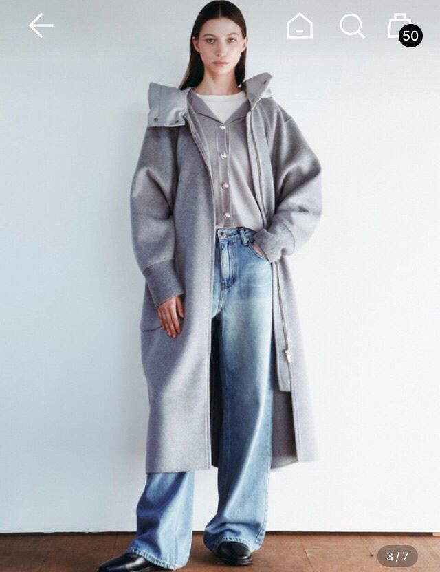 (새상품) 하시에 핸드메이드 캐시미어 코트--4