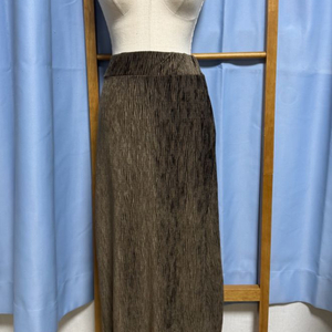 브라운 롱 스커트 밴딩 프리사이즈