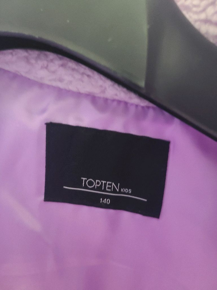 탑텐키즈 초등학생 롱후리스 플리스 뽀글이 점퍼 자켓 140 연보라--2