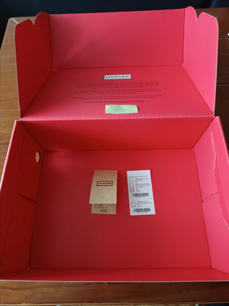 빈박스 헌터 여성부츠 블랙 240 신발박스--1