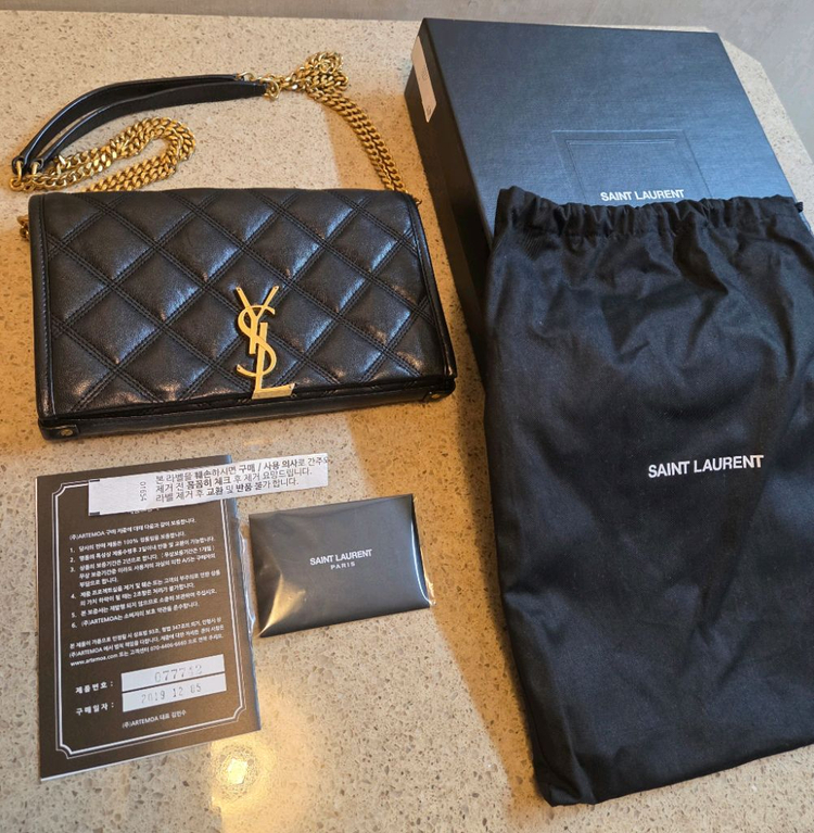 생로랑 베키 체인백--2