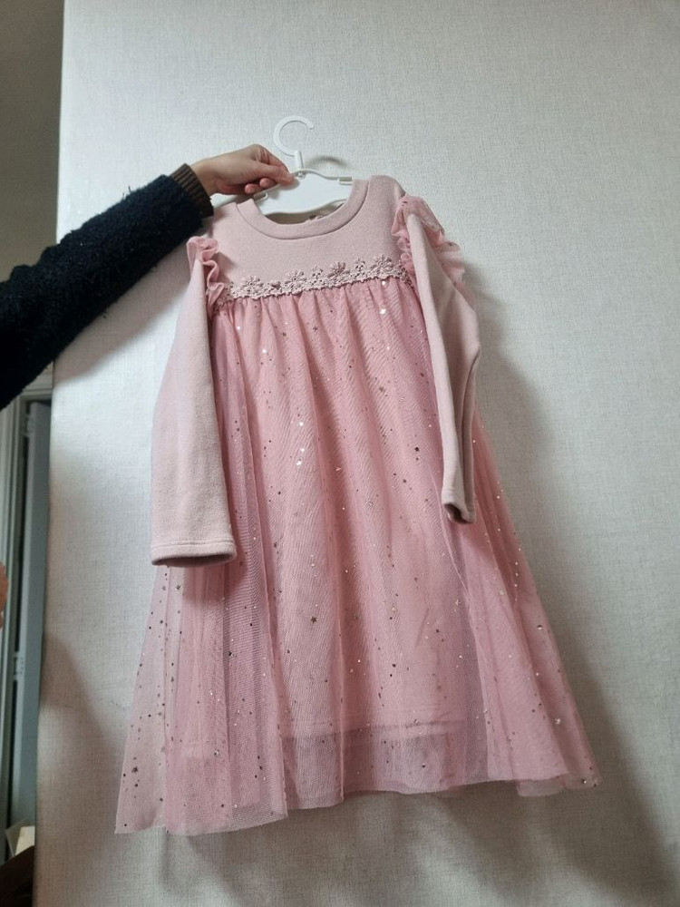 일괄판매 7세 어린이집 유치원 공주옷 130 기모 겨울 원피스, 드레스, 엘사--7