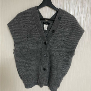 타임 캐시미어 니트베스트 숄