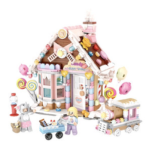 레고 시티 프렌즈 브릭 박스 + loz 캔디하우스