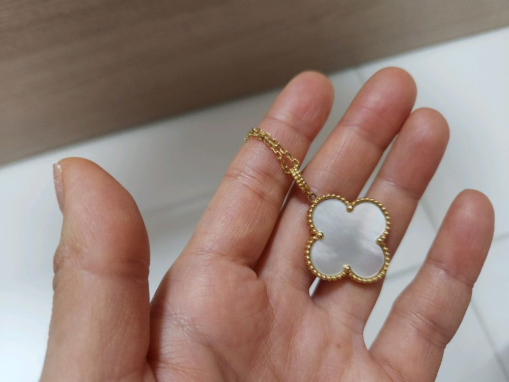 18k 반클리프 목걸이--1