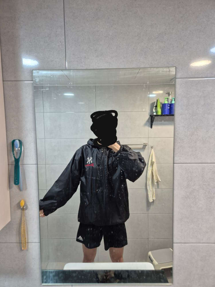 엠엘비[MLB] 아디다스 기모 후드 바람막이(기모) 이미지