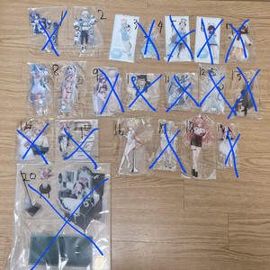 [미개봉] 블루아카이브 아크릴&디오라마 [대량정리]