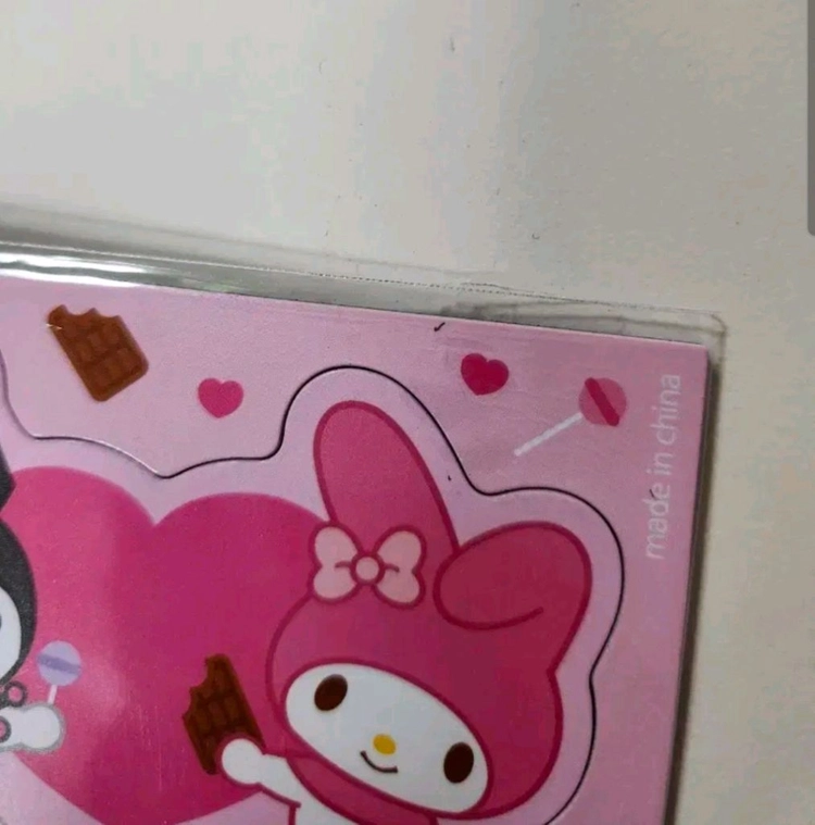 산리오 쿠로마 마이멜로디 마그넷,뱃지 세트 세븐일레븐 한정 발렌타인 이미지