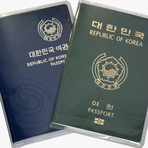 새상품) 여권케이스 투명비닐 카드수납가능 티켓수납