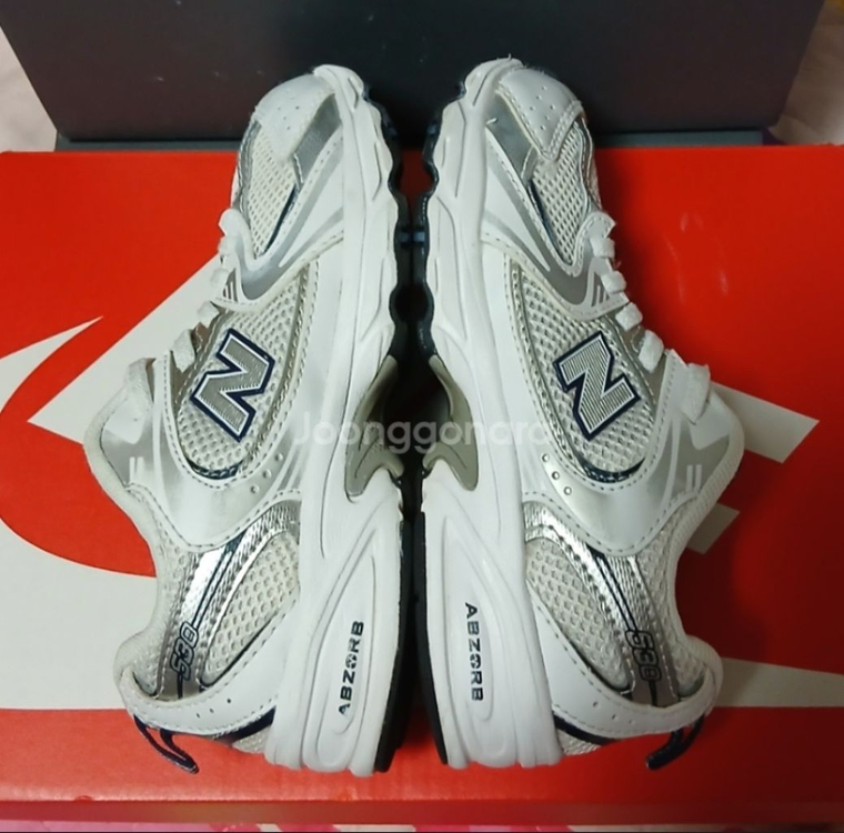 뉴발란스키즈 530화이트스틸 175운동화 이미지