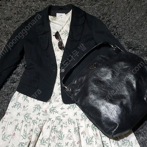 핸드메이드 크리스마스 나뭇잎 패턴 원피스