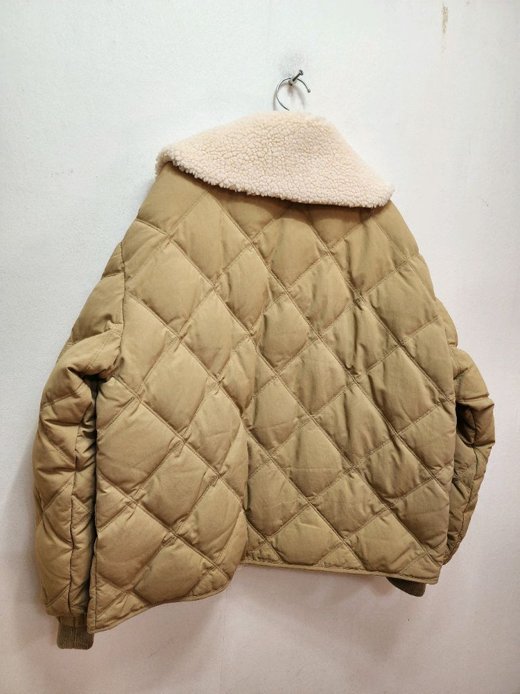 22년 쥬시쥬디 뽀글이 카라 퀼팅 구스패딩--1