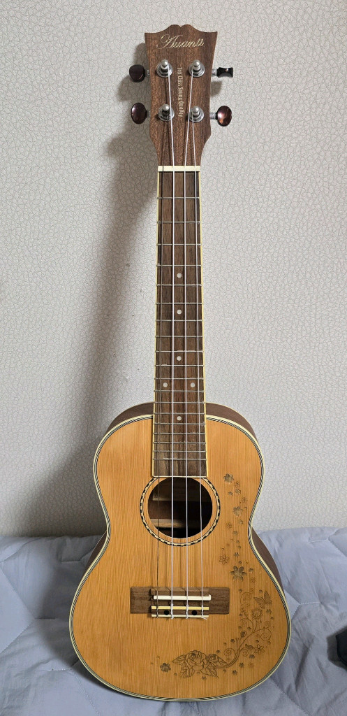 아반티(Auanti 106)우쿨렐레 플라워 디자인 + 전용 가방--1