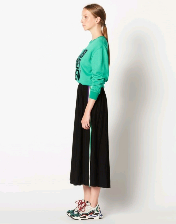 (새상품)산드로 허리밴딩 니트 롱스커트--1