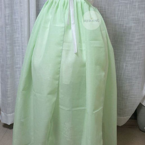 한복 갈래치마 메론색 갈래덧치마