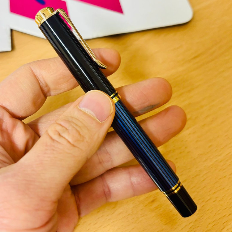 펠리칸 만년필 M400 EF 파랑--0