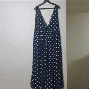 새상품) 4만 레이스 도트 뷔스티에 나시 롱원피스 빅사이즈 77~88