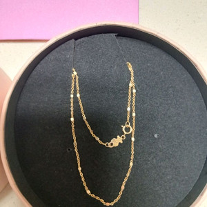 토스 tous 18k 사각로로 골드 체인 목걸이