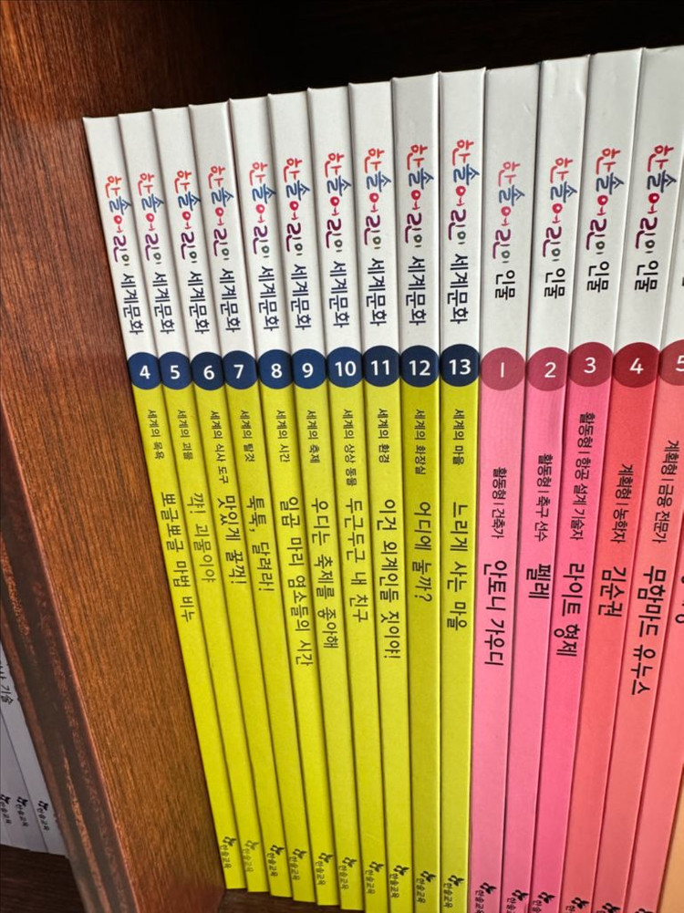 한솔 어린이 전집(백과, 사회, 과학, 인물, 세계문화)--1