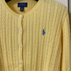 폴로 걸즈 가디건 버터크림 L 이미지