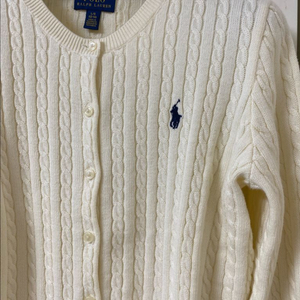 폴로 걸즈 가디건 아이보리 L 이미지