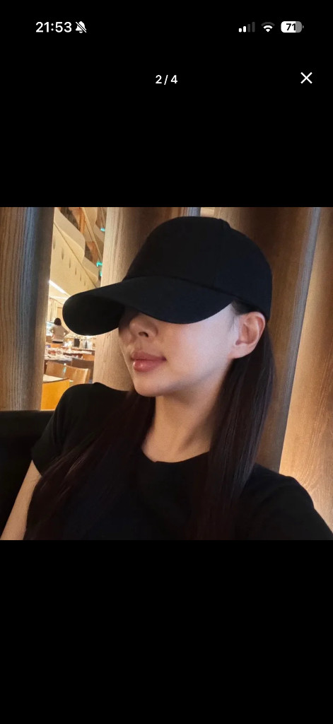 엔뉴엘 자체제작 남녀공용 페이스 슬림 볼캡 블랙 이미지