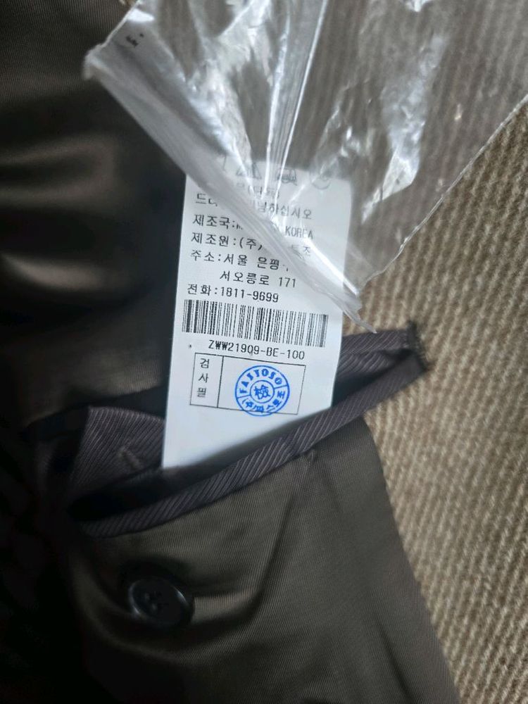 ZIO SONGZIO 남성 싱글 코트 100--4