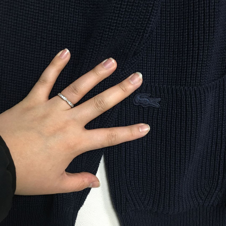 라코스테 여성 짜임 니트 가디건 95 이미지
