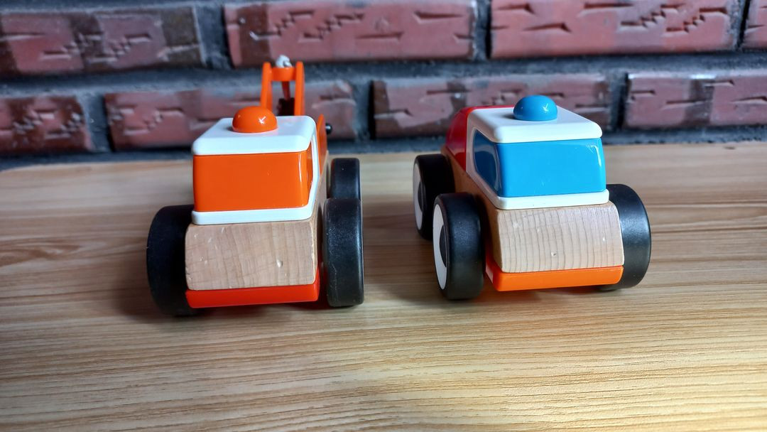 이케아 자동차 장난감 소품 나무 우드--2
