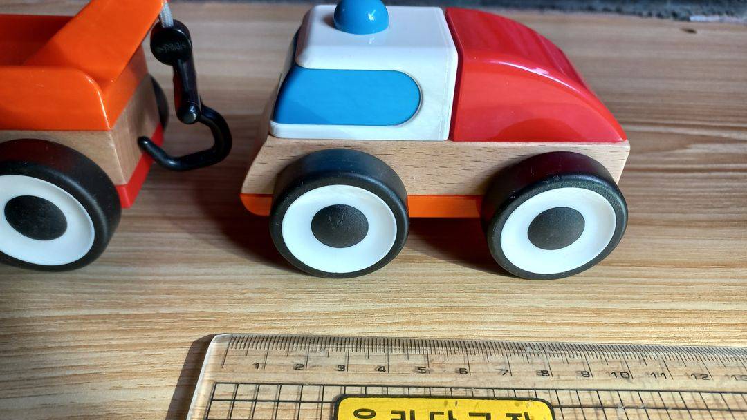 이케아 자동차 장난감 소품 나무 우드--4