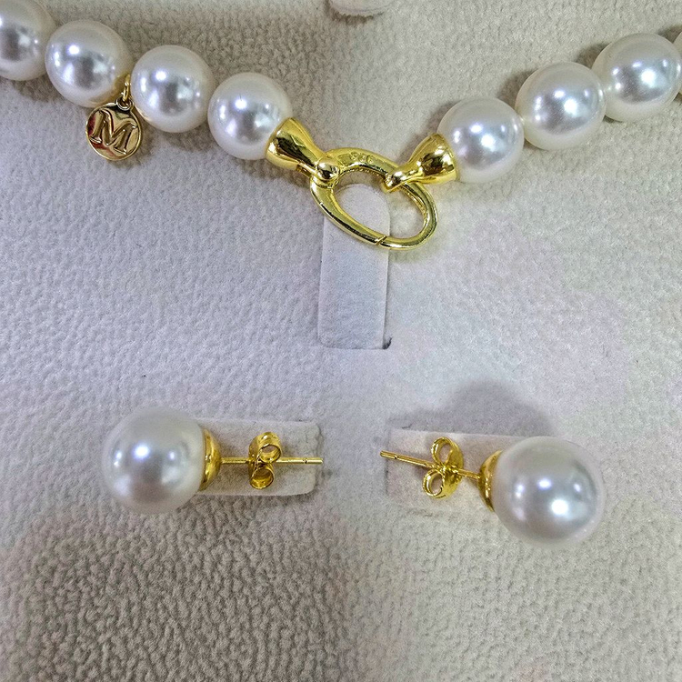 [새상품10mm] 스와로브스키 정품 진주 목걸이--2