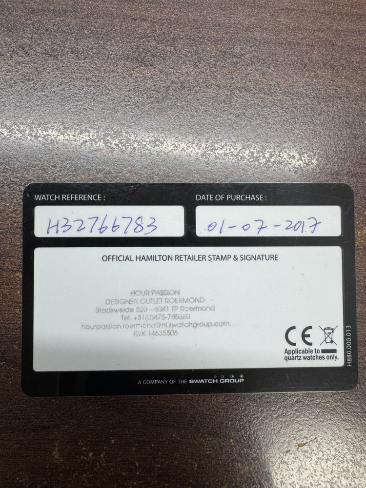 해밀턴 재즈마스터 오토 크로노 H32766783 해밀뚜기--1