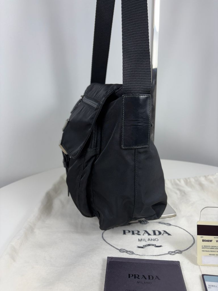 프라다 B5469F 나일론 크로스백 메신저백--4