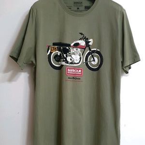 바버 바이크 라운드 반팔 티셔츠 판매해요