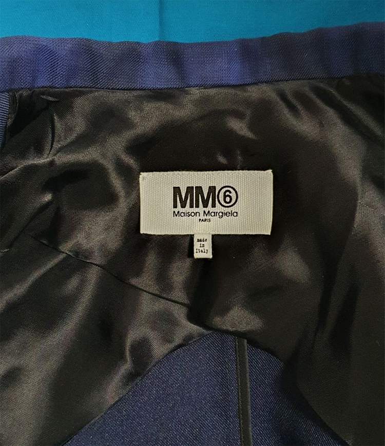 루나에비뉴7 MM6 메종 마르지엘라 절개 체크 코트 이미지